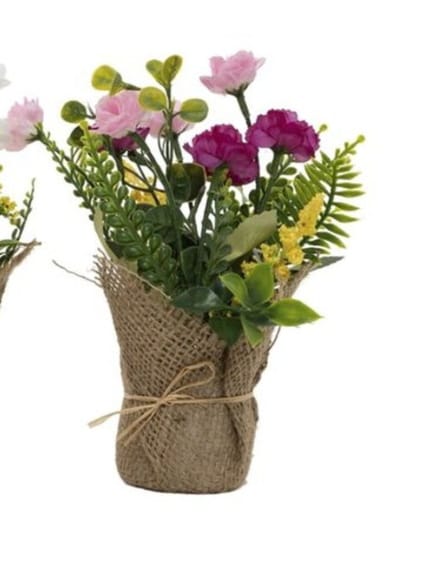 Planta artificial maceta yute