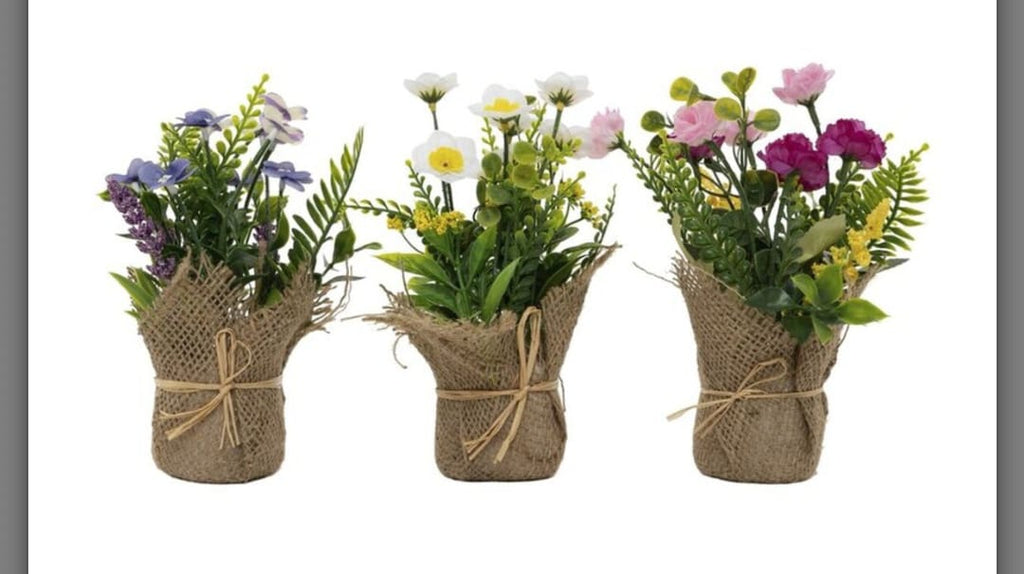 Planta artificial maceta yute