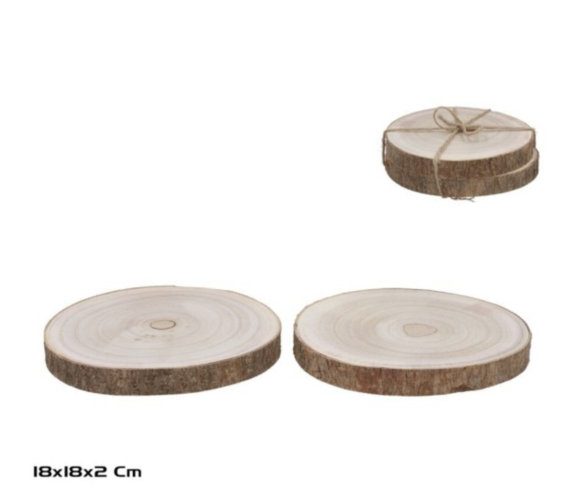 Set 2 Peanas madera